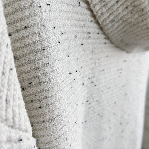 LOFT Cream Speckled Cowl Neck Sweater - Picture 3 of 5